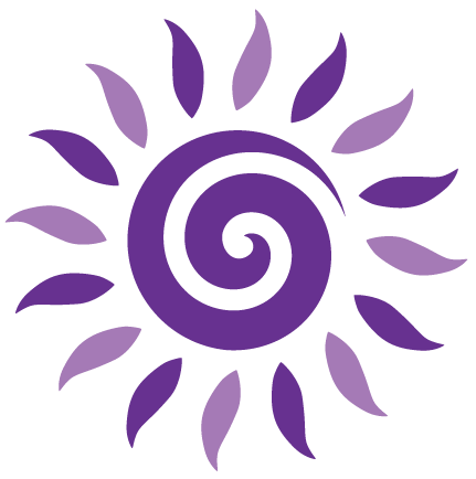Purple Spiral Sun Massage